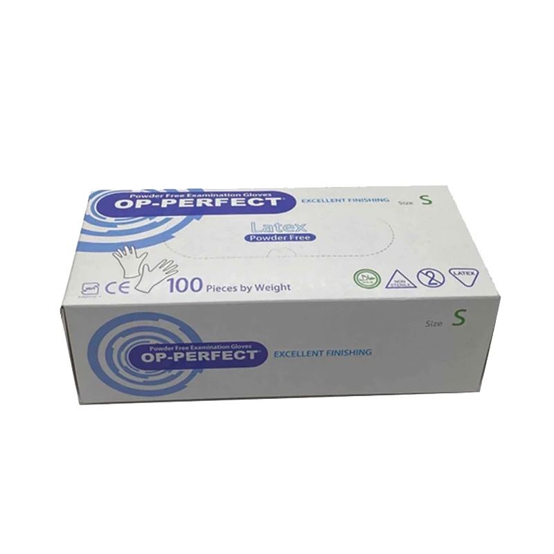 دستکش حریر لاتکس سایز S بسته 100 عددی